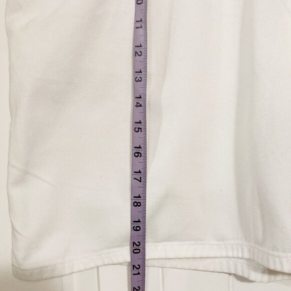 JONATHAN G Vintage men's off-white denim shorts ~ LARGE XL 1X 40" - 41" waist - Picture 4 of 11